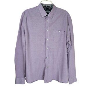Ted Baker Men 6 XXL Laavato Button Up Shirt Linen